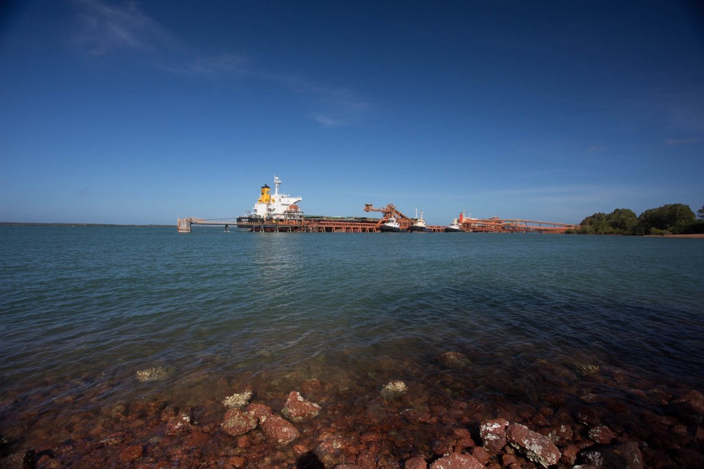 The deep water loading terminal for the Bauxite ships